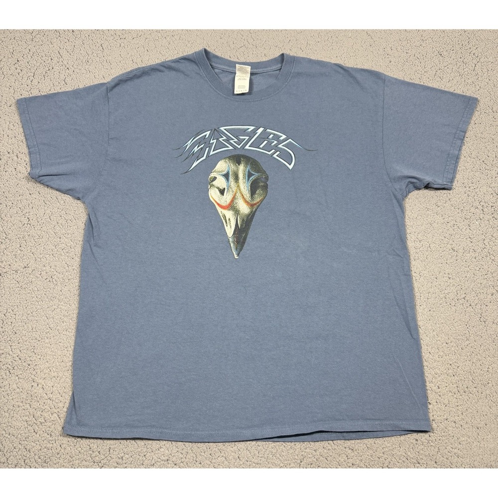 Gildan Eagles Shirt Mens XL Blue 2019 Las Vegas Concert Graphic Rock Band Tee